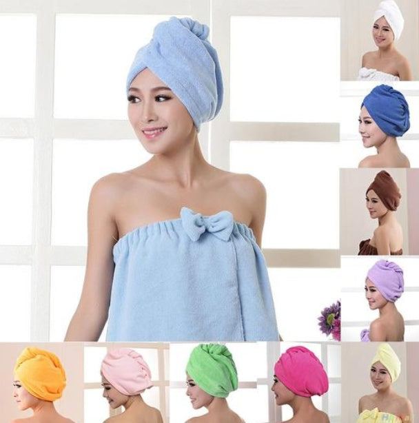 Absorbent Dry Hair Towel Cap