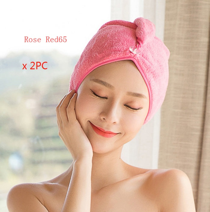 Absorbent Dry Hair Towel Cap