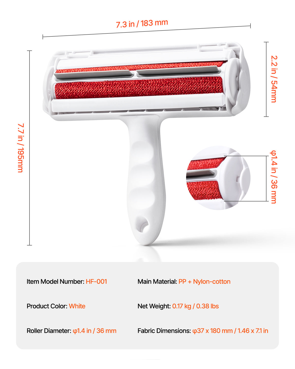 Reusable Pet Hair Remover Roller