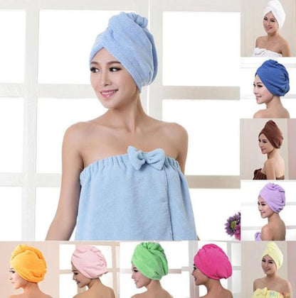 Absorbent Dry Hair Towel Cap