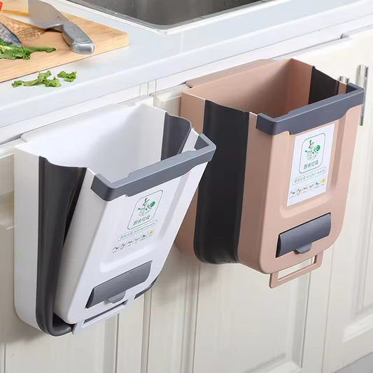 Kitchen Folding Wall Mounted Trash Can